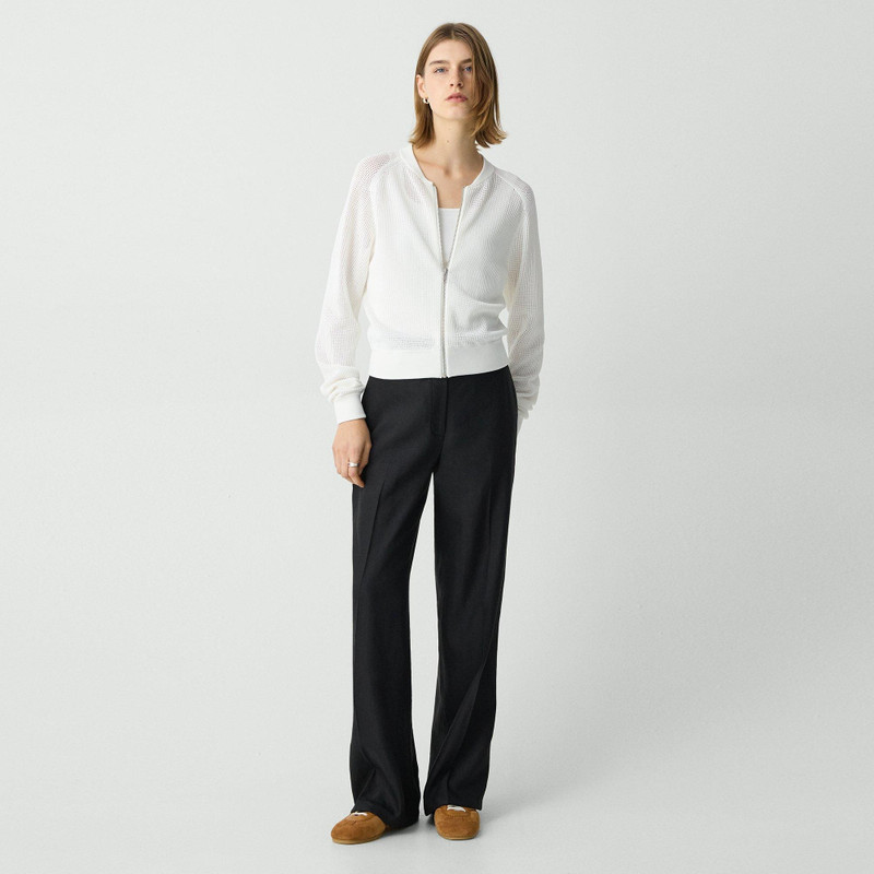 Theory Bomber Jacket in Crepe Knit outlook