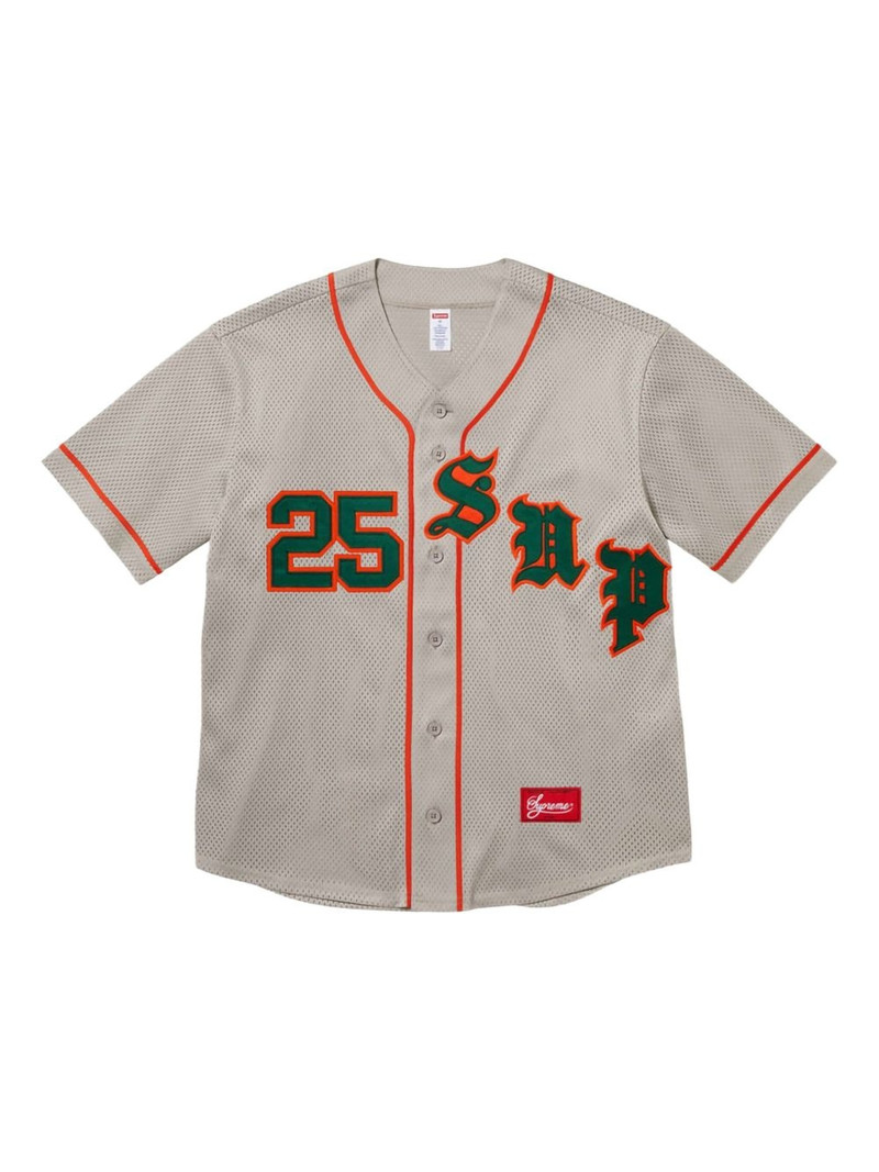 늙은 영어 "SS 25 - 회색" 야구 jersey 1