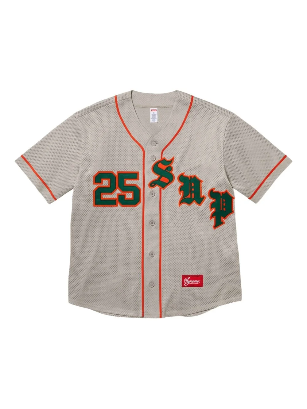 Old English "SS 25 - Grey" baseball jersey - 1