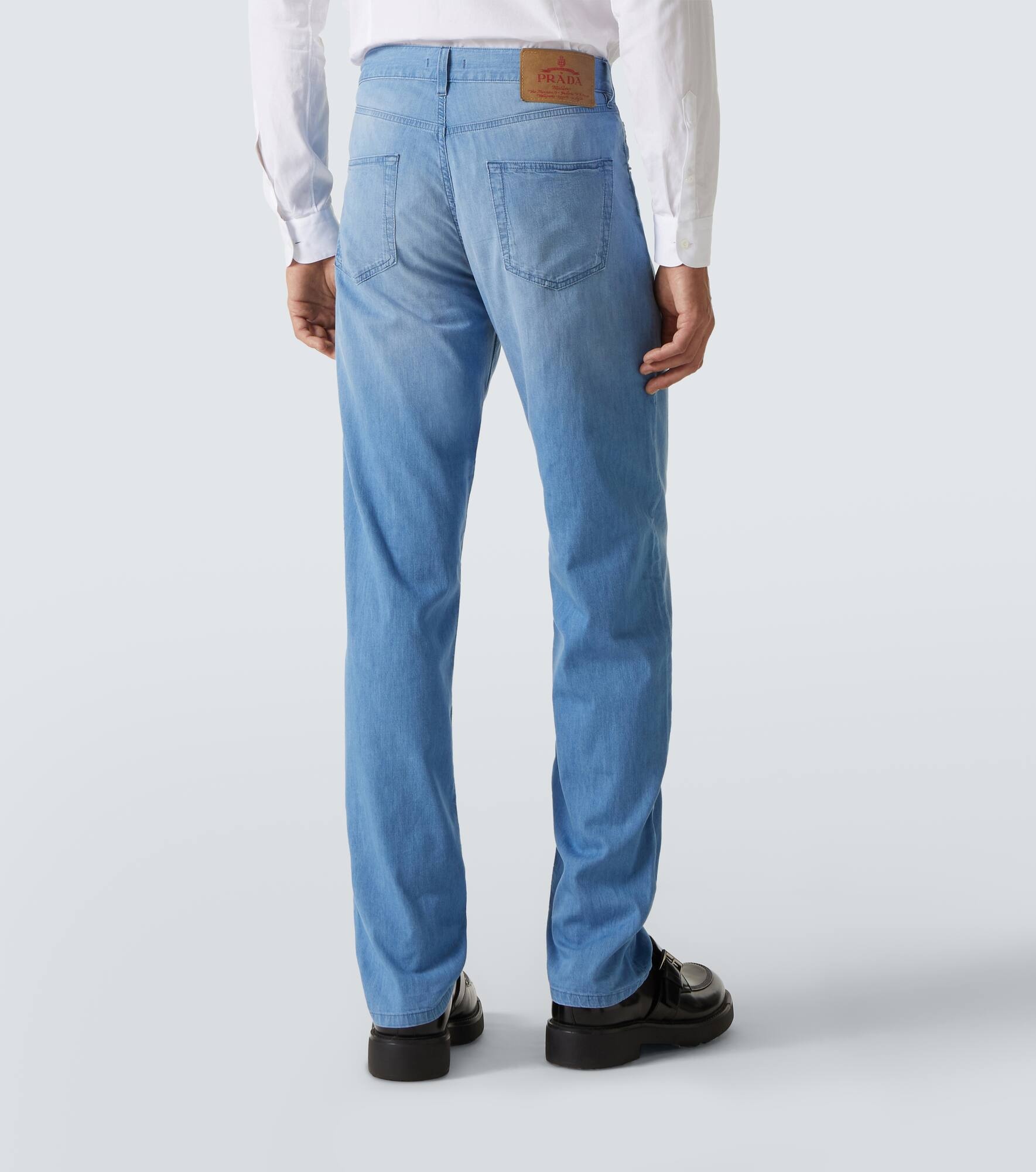 Mid-rise straight jeans - 4