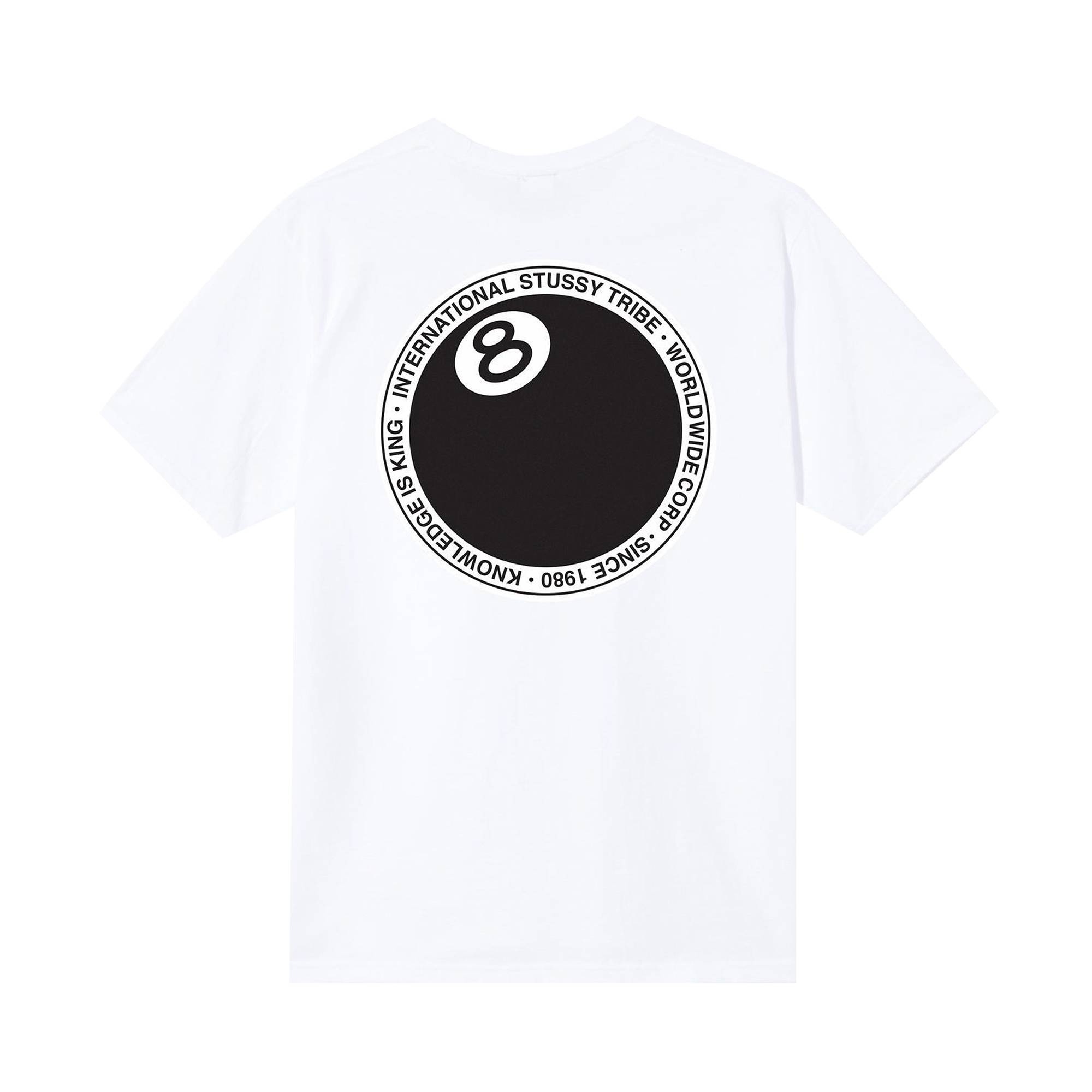 Stussy 8 Ball Dot Tee 'White' - 2