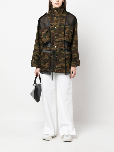 Monse deconstructed camouflage jacket outlook