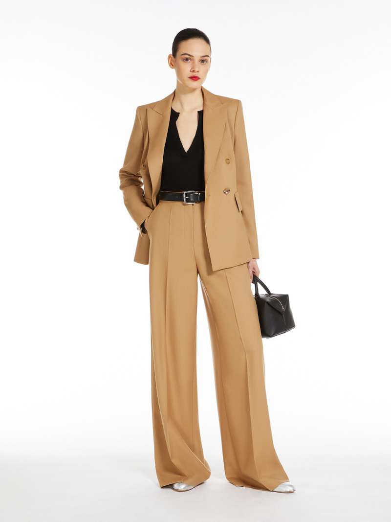 Max Mara SENNA Wide-leg wool trousers outlook