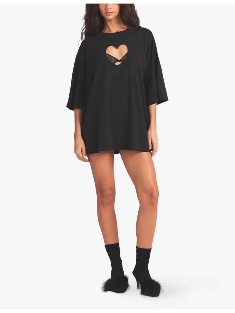 SKIMS Worn-In Oversized Heart Cotton-Jersey T-Shirt outlook