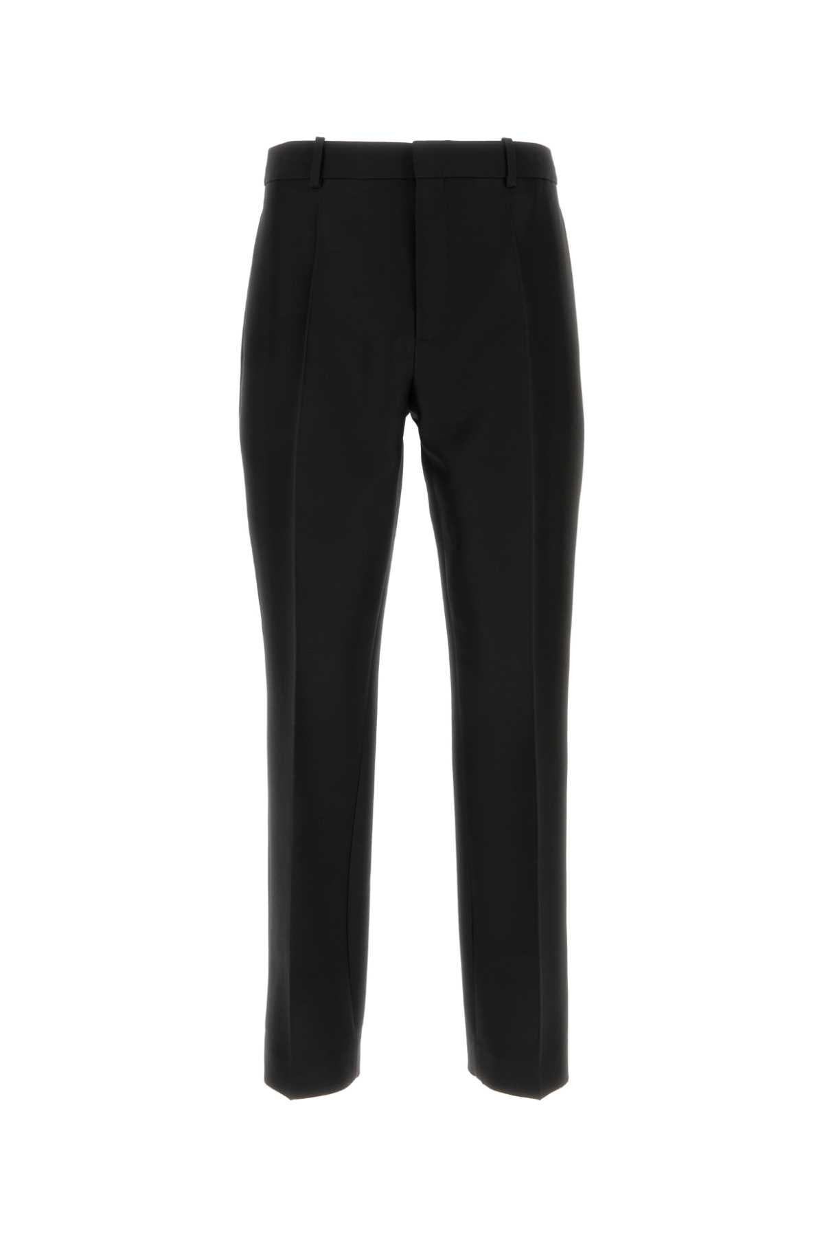 Loewe Men Black Wool Blend Pant - 1