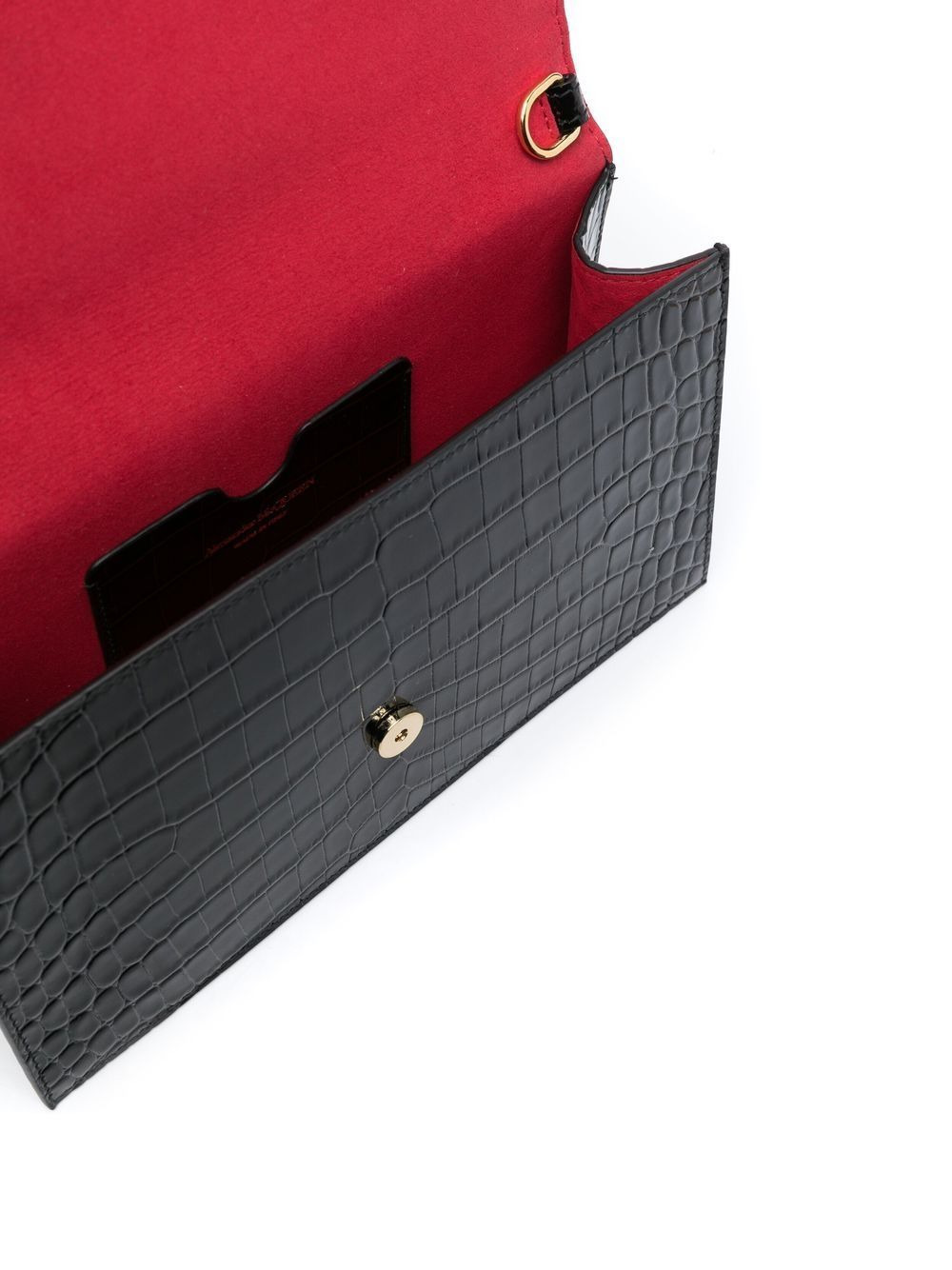 Skull crocodile-embossed shoulder bag - 6