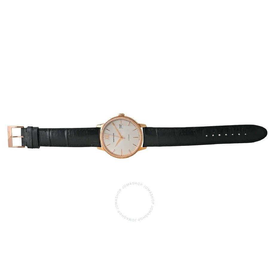 Pre-owned Montblanc Heritage Spirit Diamond Silver Dial Men's Watch 112144 - 5