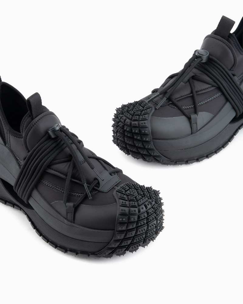Nylon sneakers with scuba details and drawstring 5