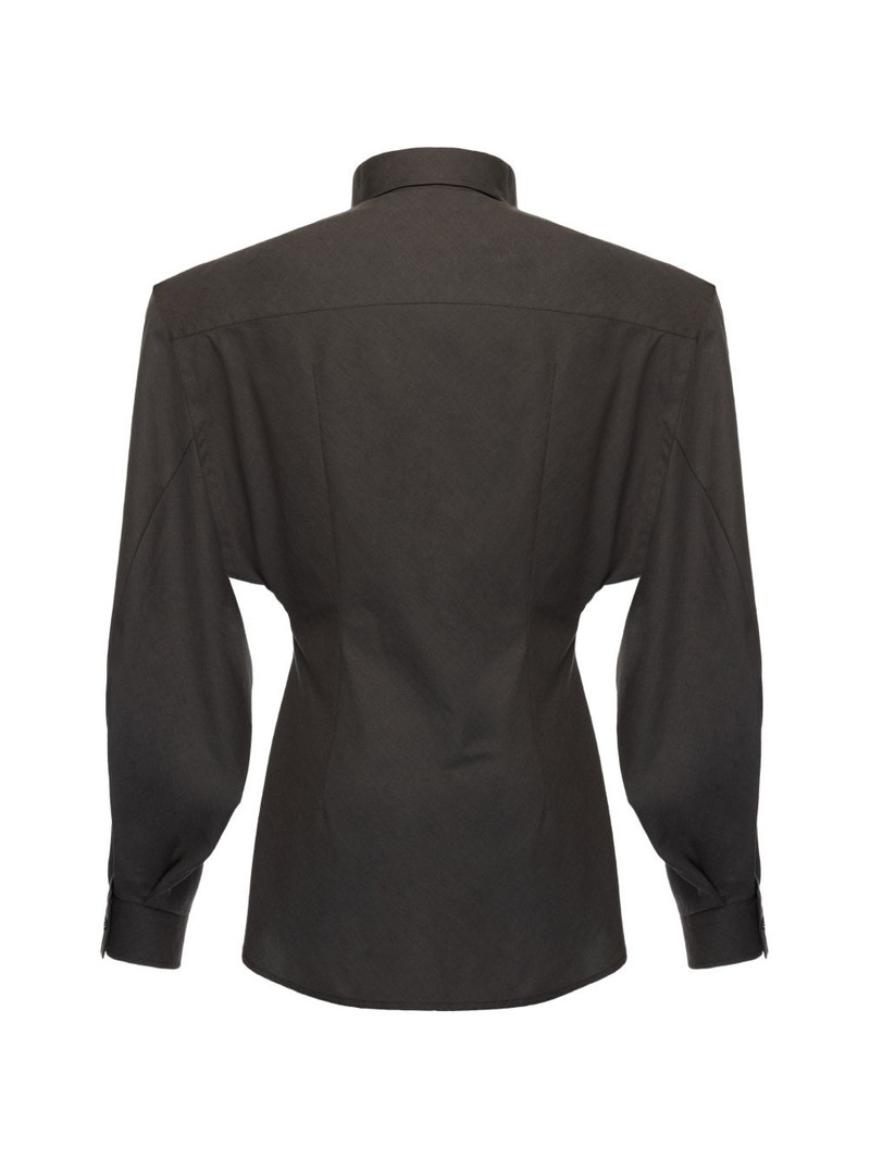 button balloon sleeve shirt 5