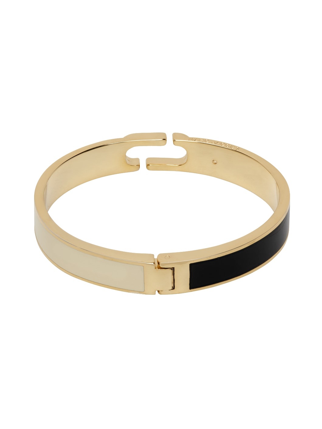 Gold & Beige J Marc Hinge Cuff Bracelet - 2