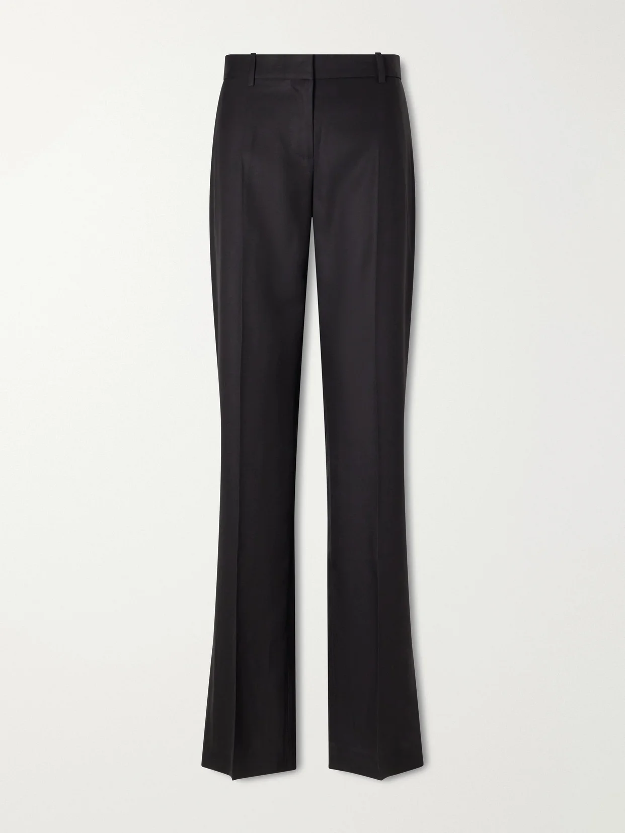 Petula Pleated Silk-twill Straight-leg Pants - 1