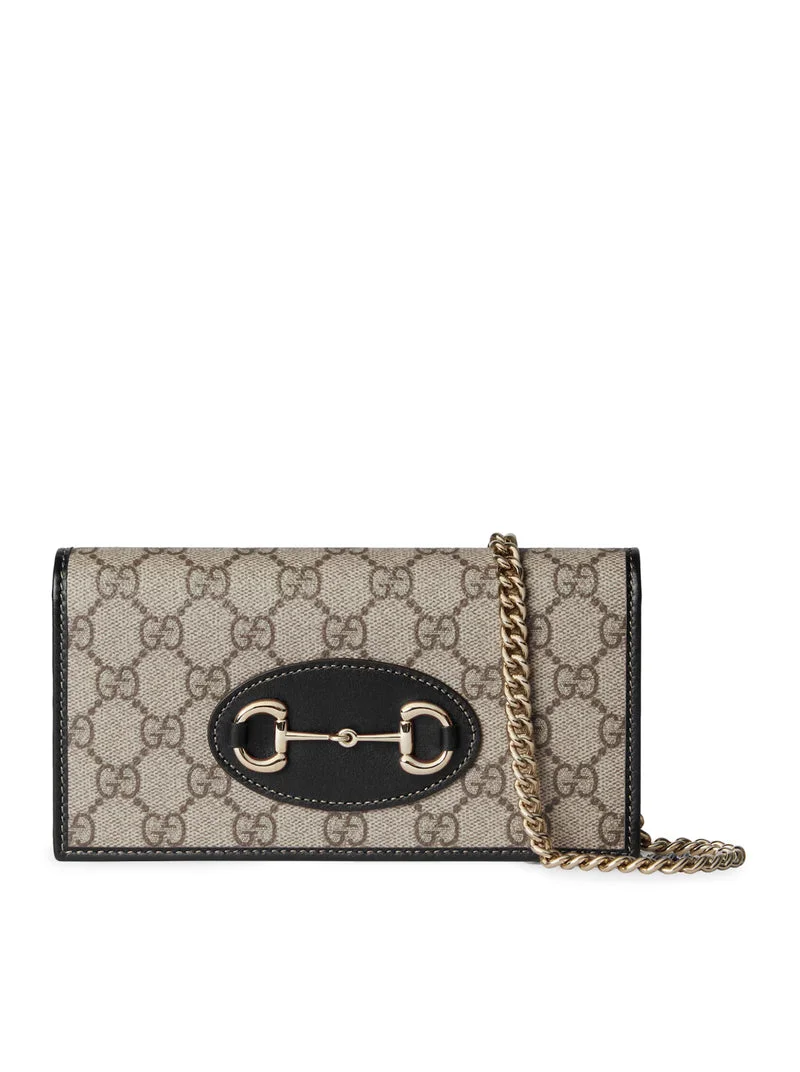 Gucci Women 1955 Horsebit Wallet With Chain - 1
