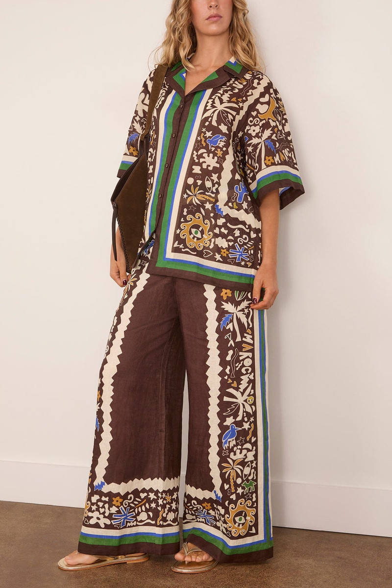 ALÉMAIS Maroc Relaxed Pant in Multi outlook