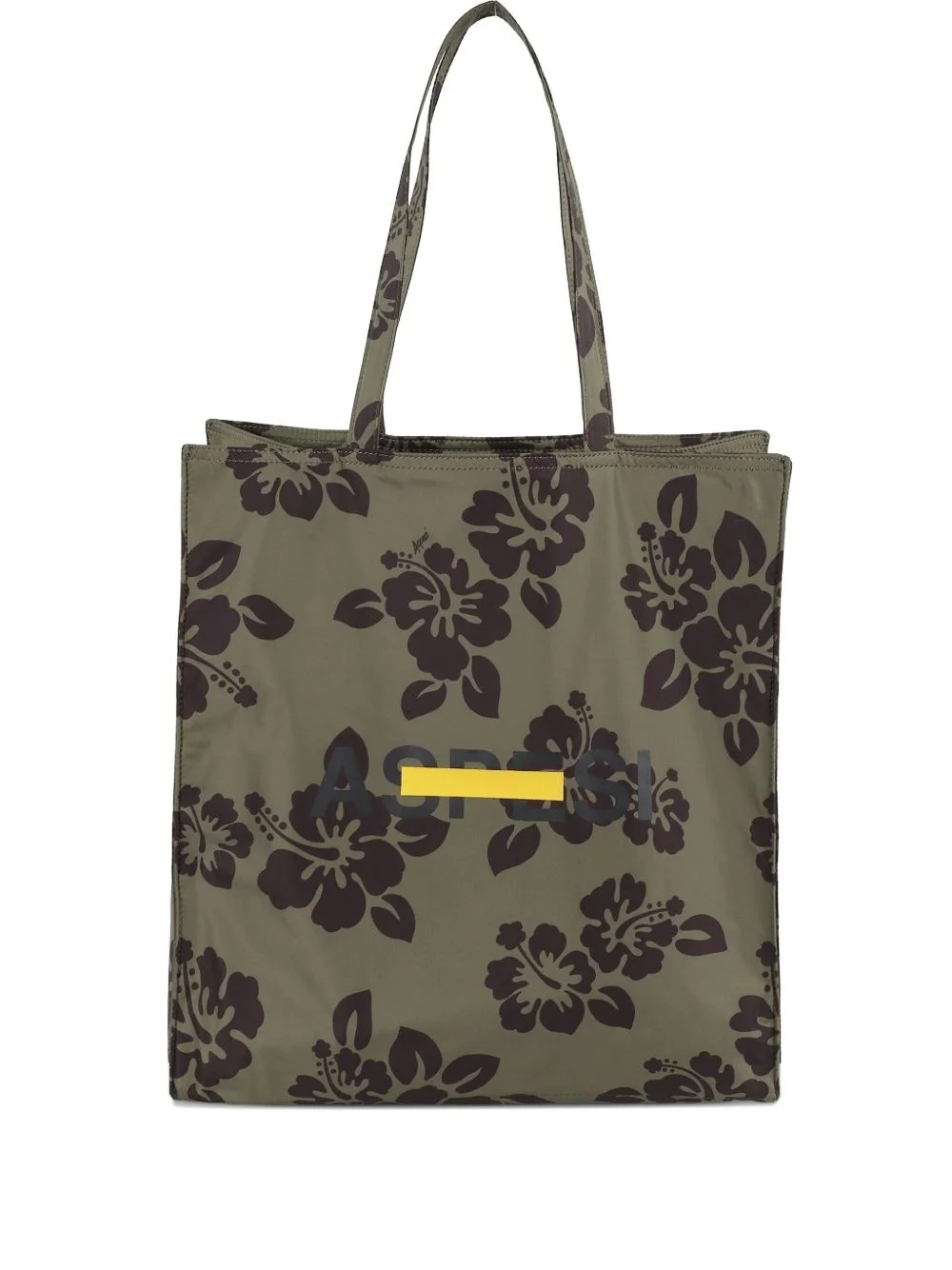hibiscus-print tote bag - 1