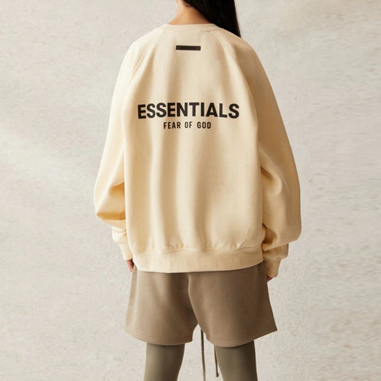 Fear of God Essentials SS21 Pull-Over Crewneck Buttercream Cream FOG-SS21-578 - 5