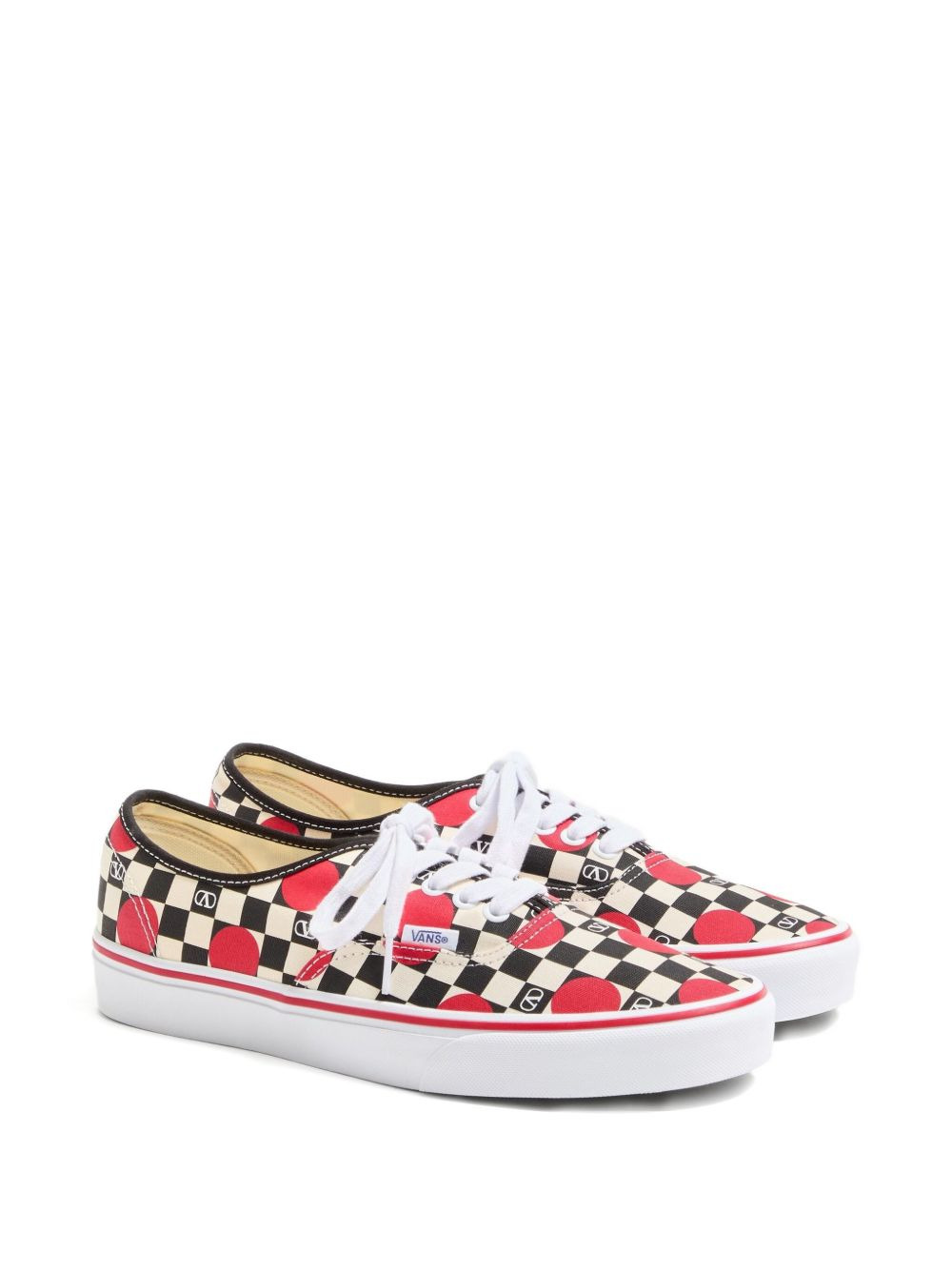 x Vans VLogo checkerboard polka-dot low-top sneakers - 2
