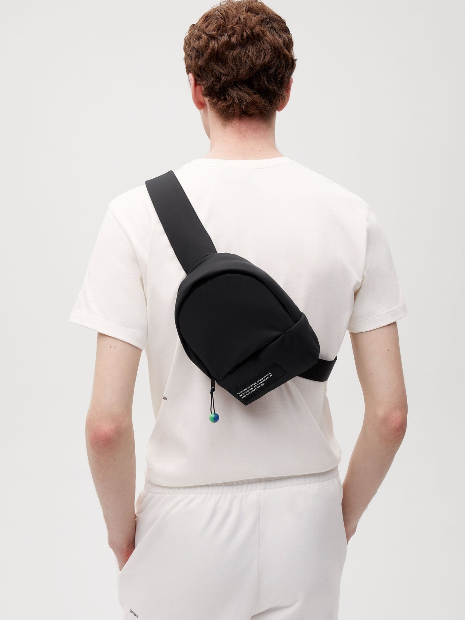 Nylon Cross-Body Bag - Black - 3
