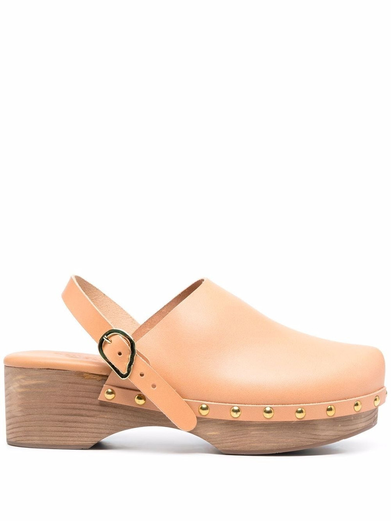 Classic Closed 70mm leather clogs 1