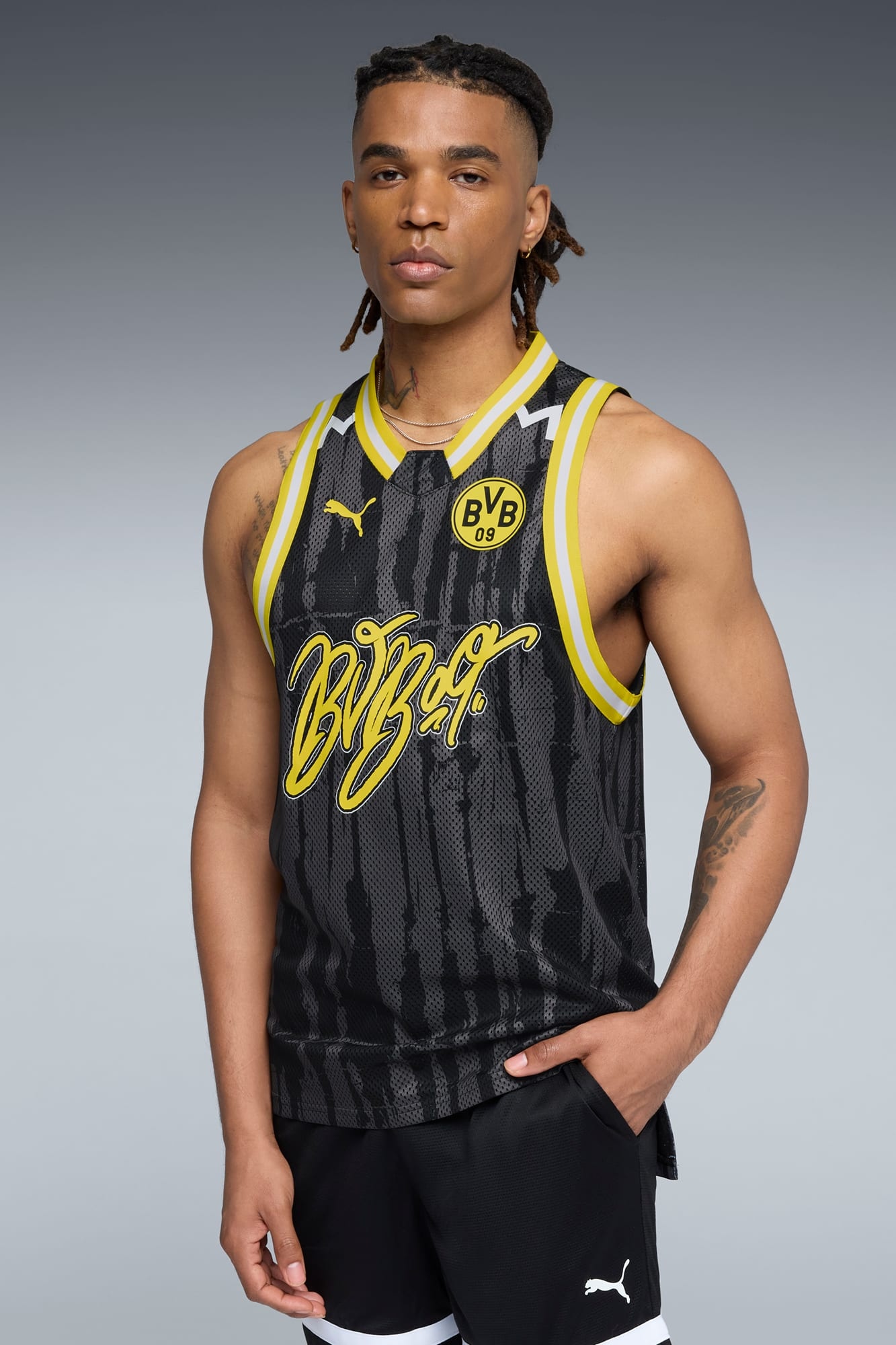 PUMA HOOPS x BVB Basketball Jersey Men - 3
