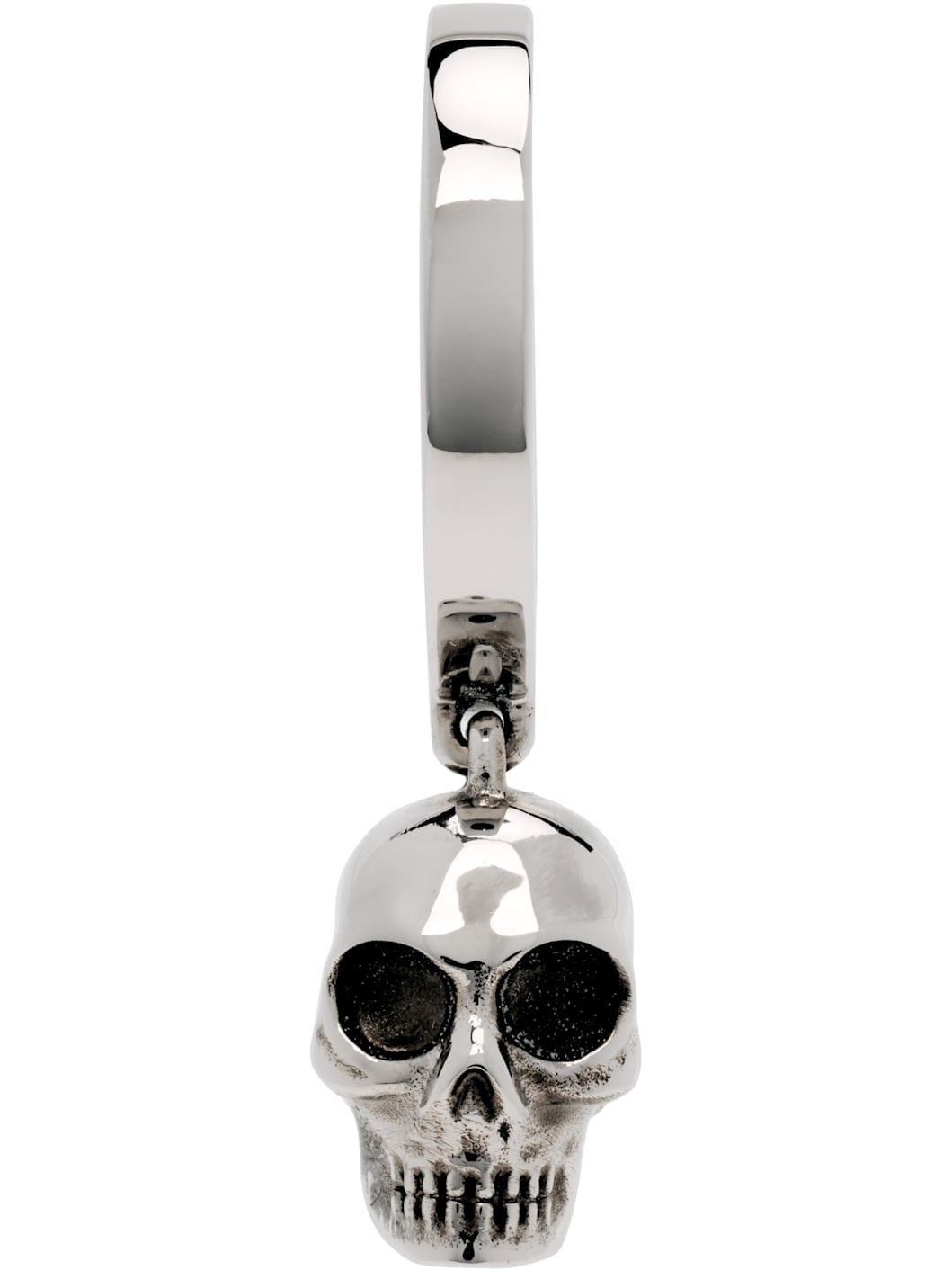 Skull Hoop Single Earring - 1