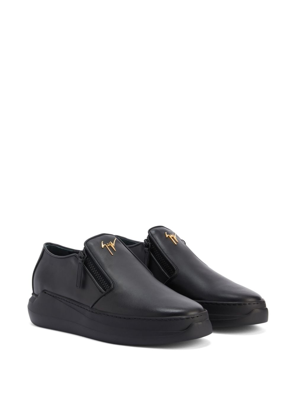 Conley zip-up leather loafers - 2