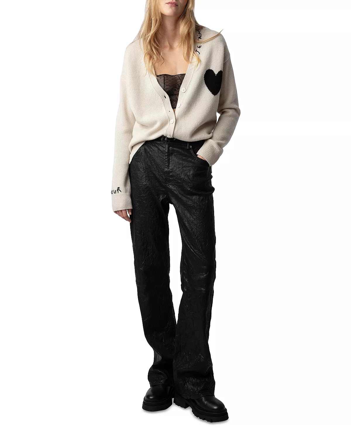 Mirka Cashmere Cardigan Sweater - 5