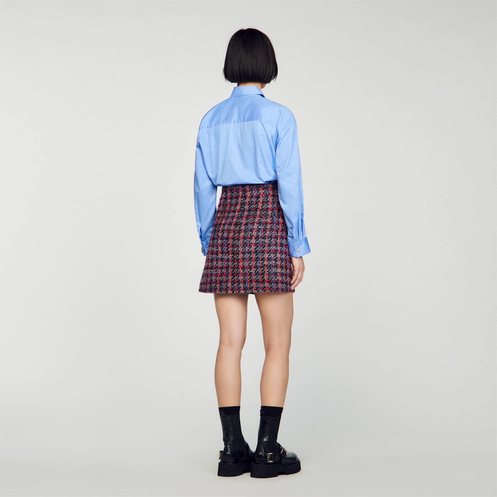SHORT TWEED SKIRT - 6
