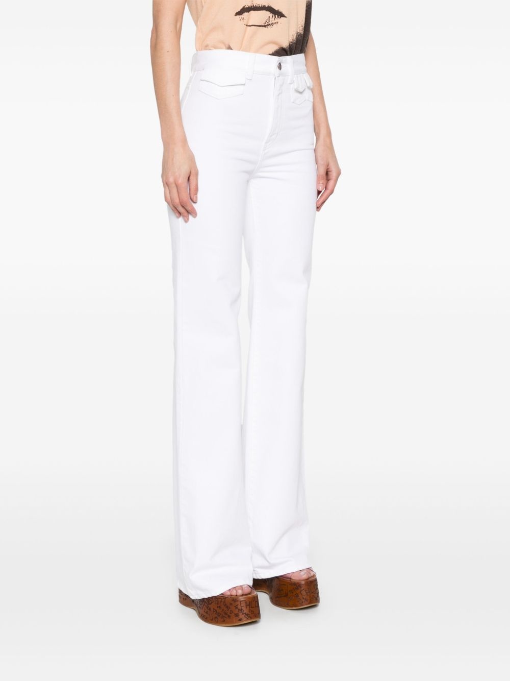 high-waisted straight-leg jeans - 3