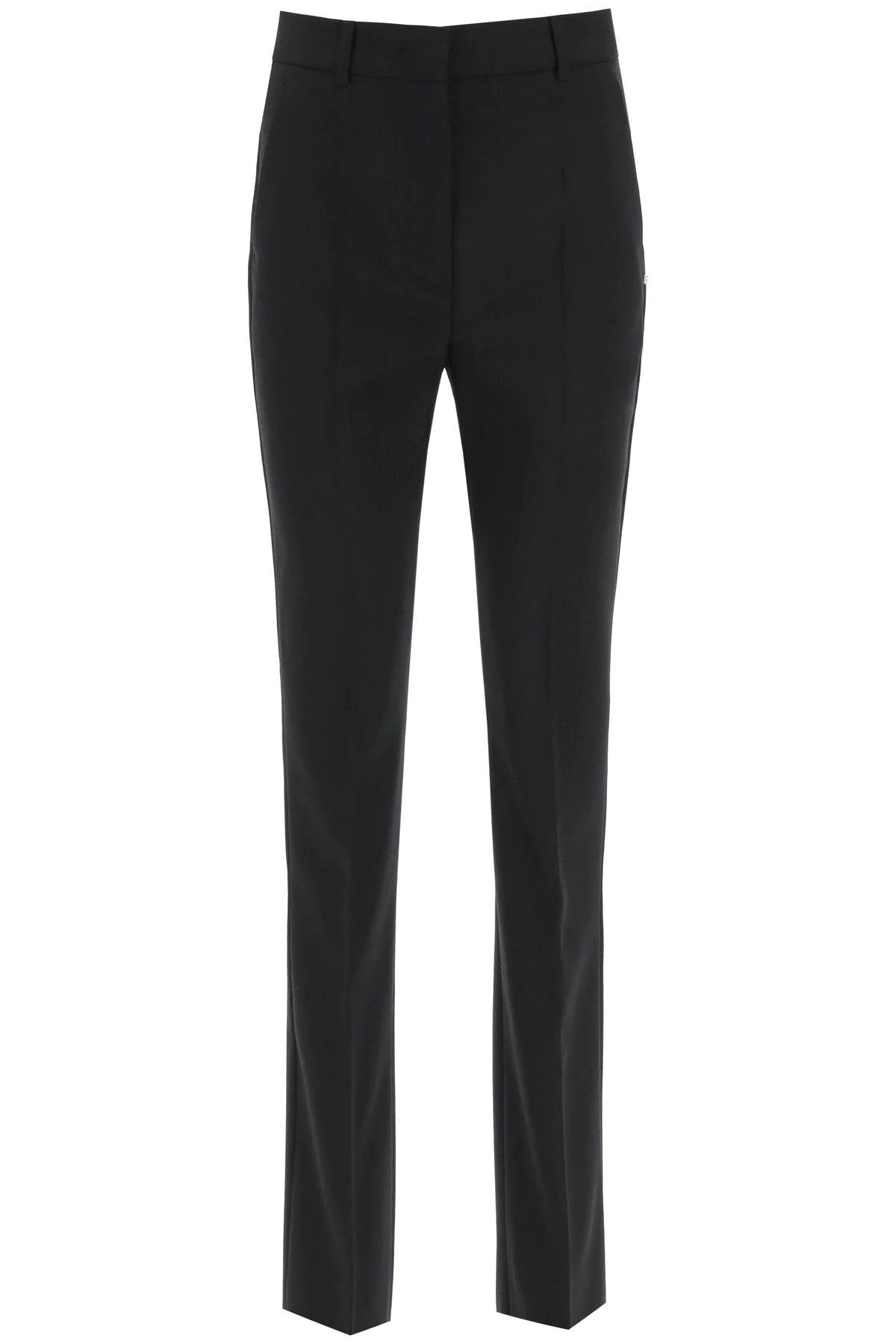 WOOL TROUSERS WITH ZIP - 1