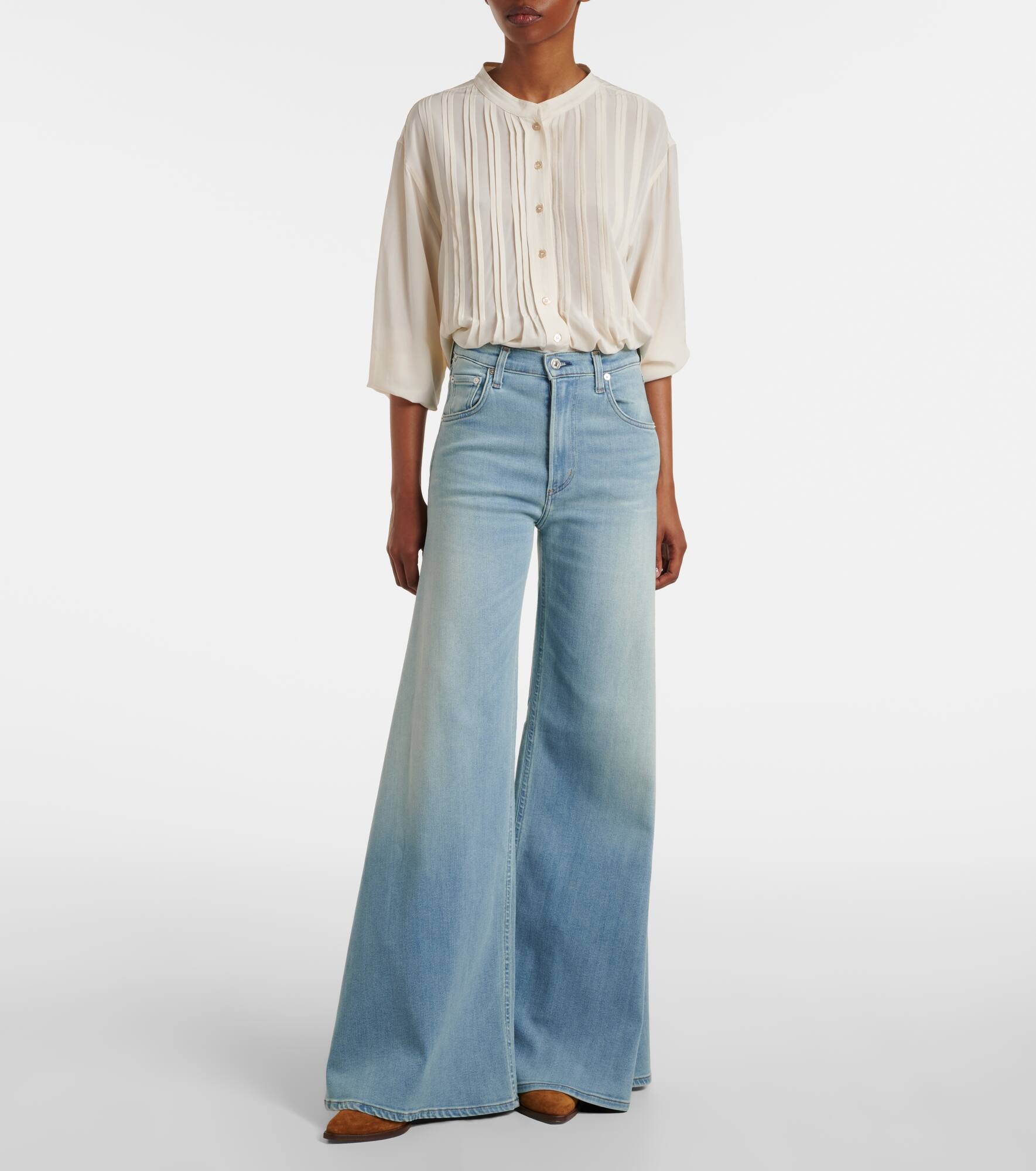 Amari high-rise wide-leg jeans - 7