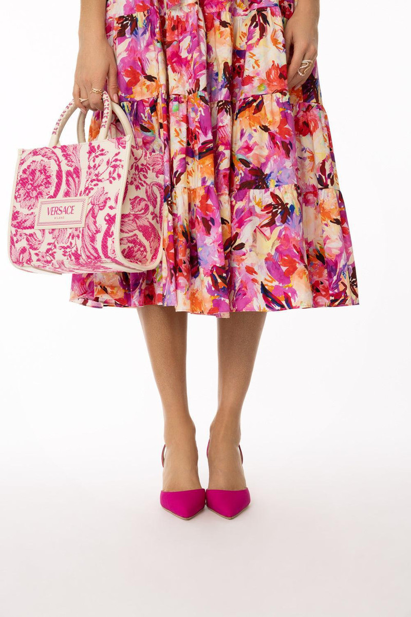 Manolo Blahnik Carolyne Pump 70 - Pink Satin outlook