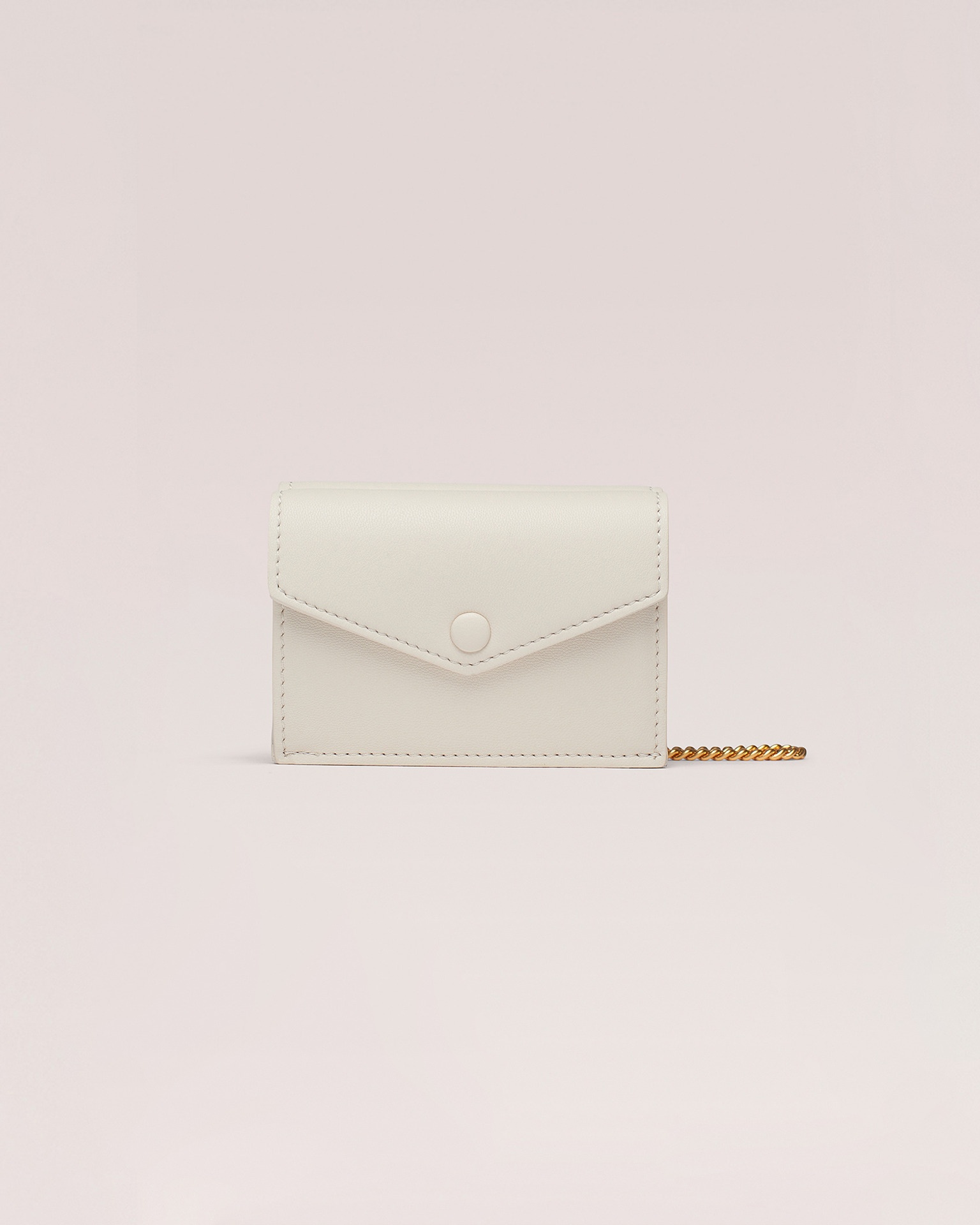 THE CONCERTINA MINI - Card holder with chain - Off white - 2