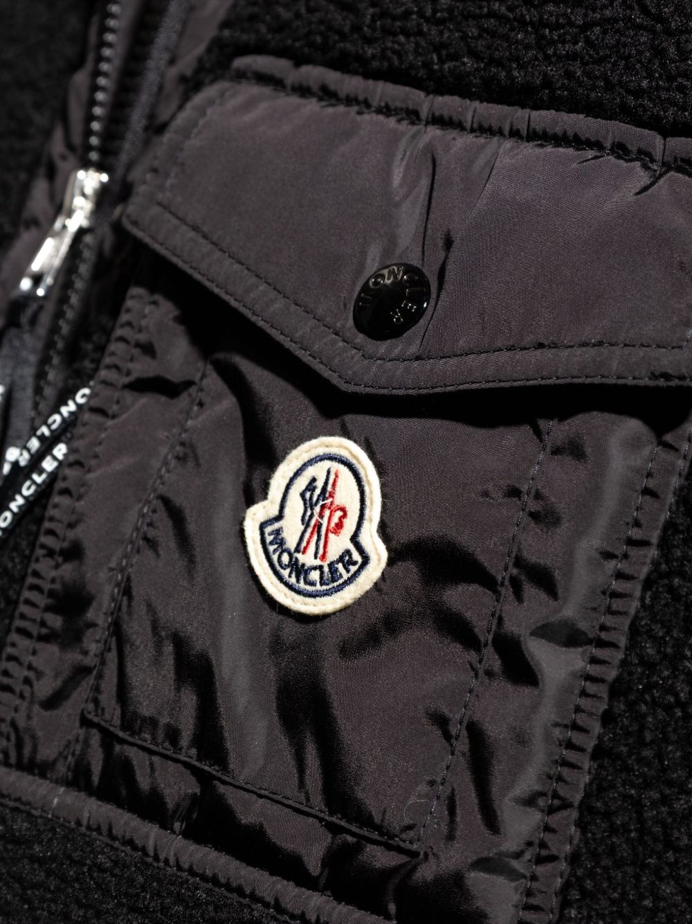 fleece patch-pocket sweater - 5