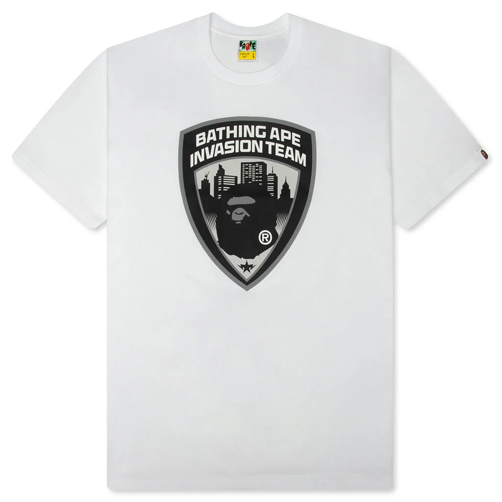 SECURITY EMBLEM TEE - WHITE - 1