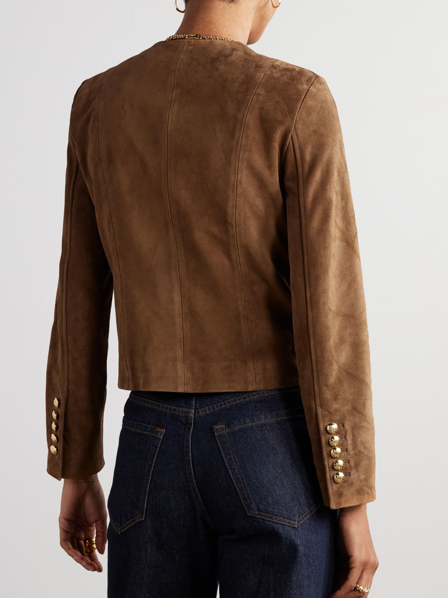 Nanon suede jacket Tan - 4
