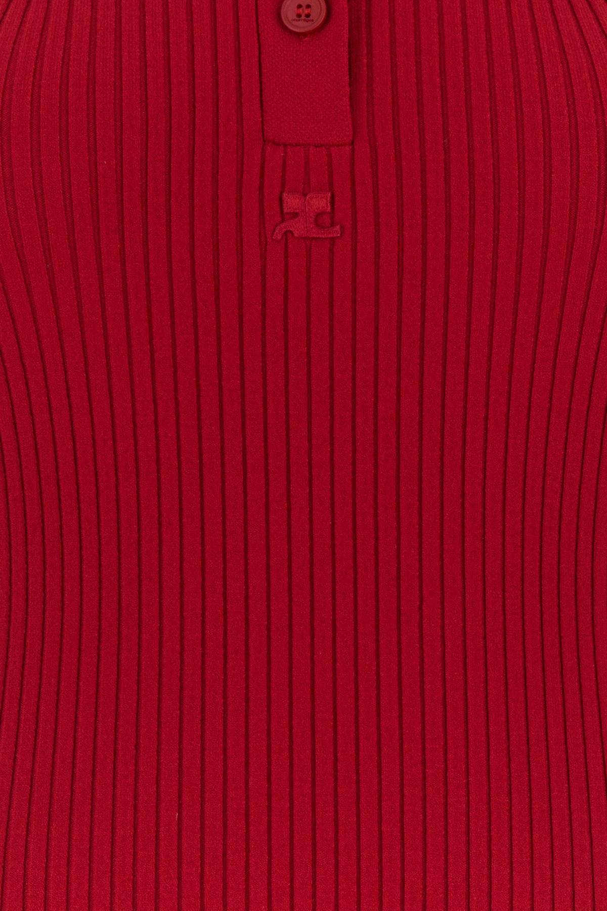 Red viscose blend dress - 3