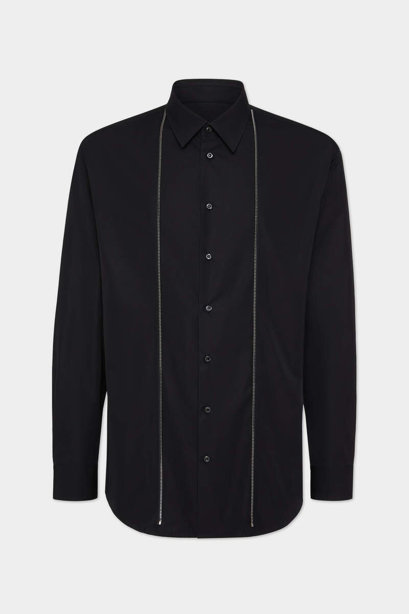 ZIPPED DROPPED SHOULDER SHIRT 1