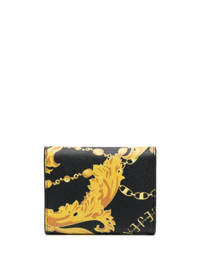 VERSACE JEANS COUTURE graphic-print leather wallet outlook