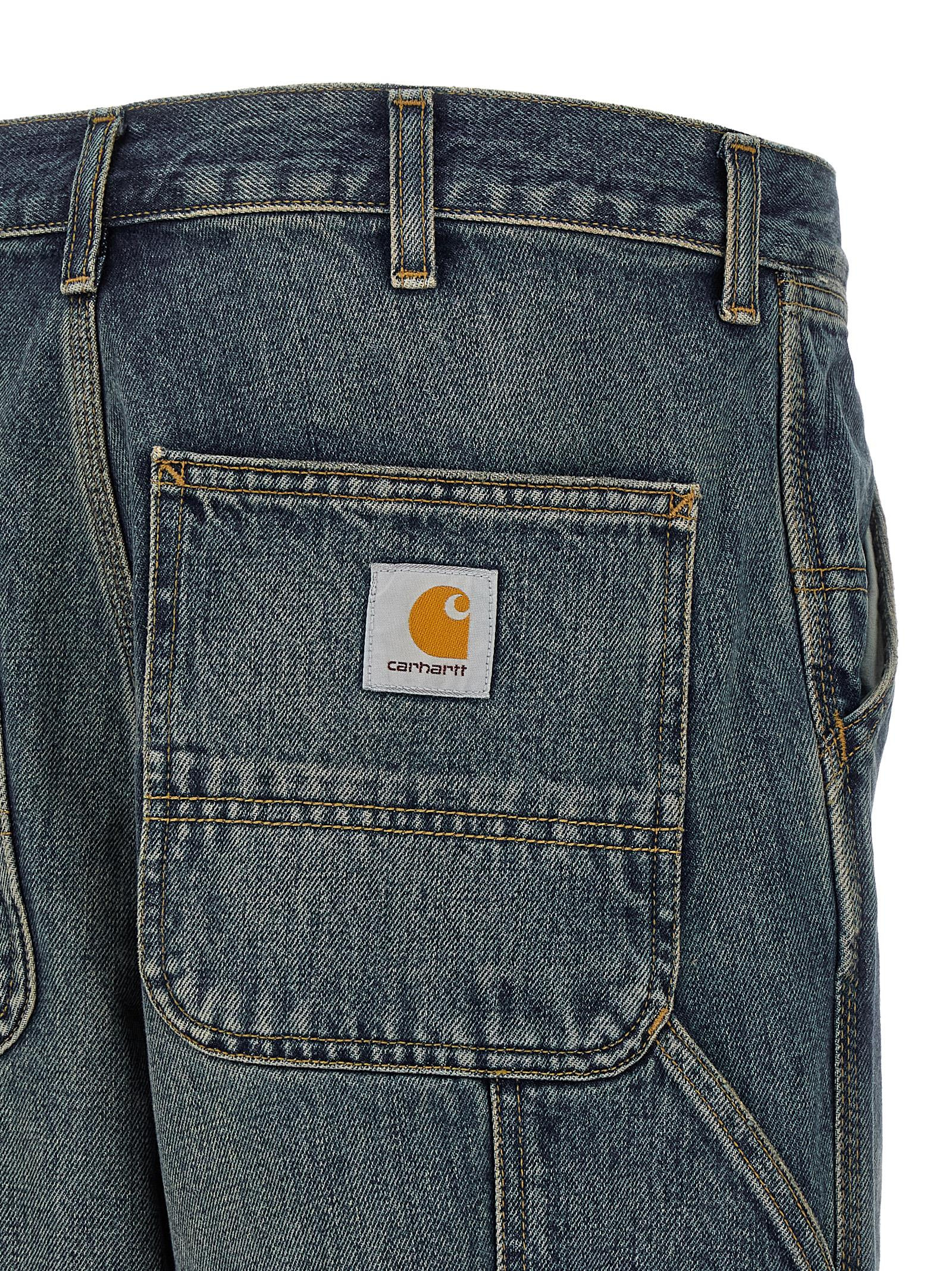 Single Knee Jeans Blue - 4