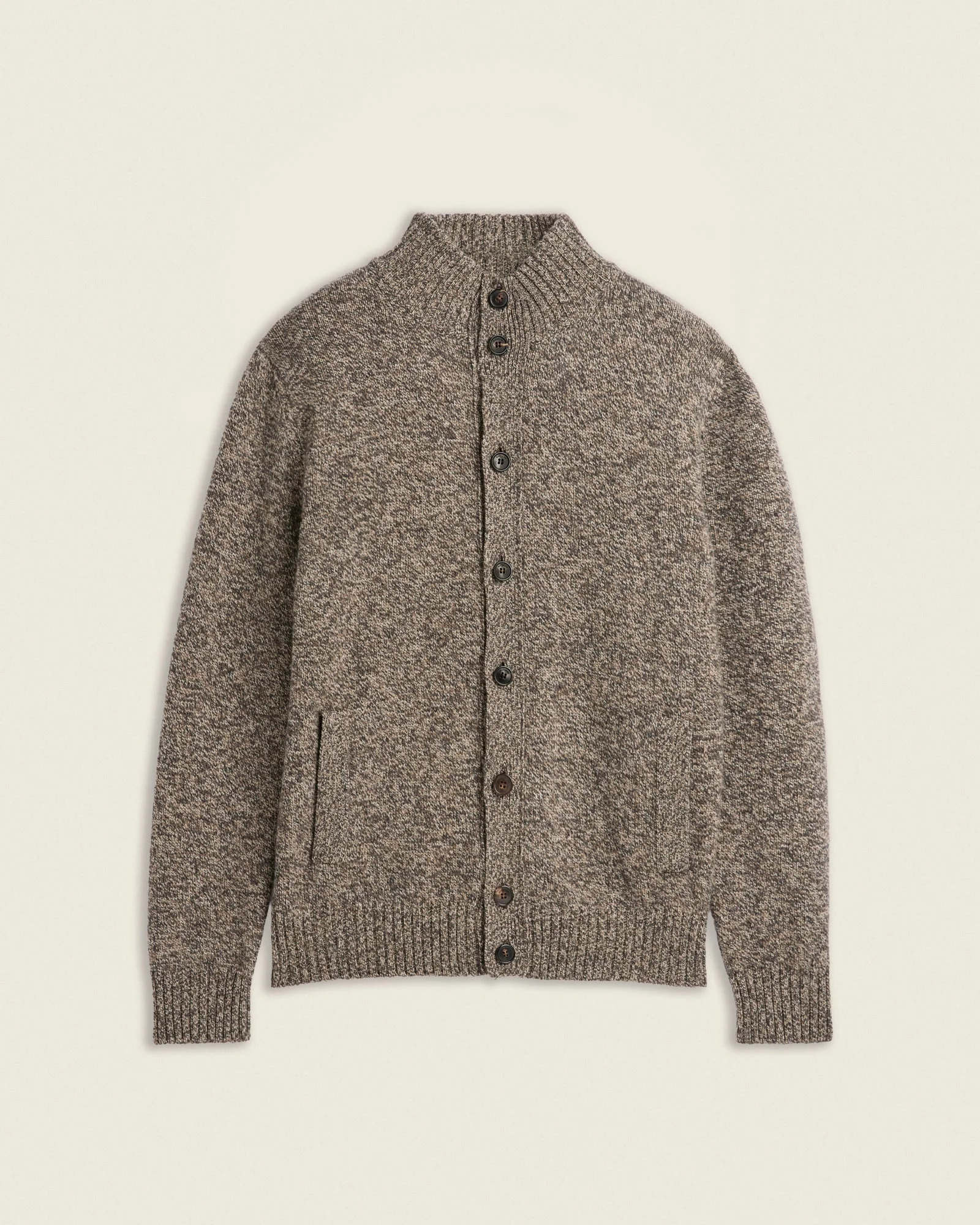 Slim fit Geelong wool bomber cardigan - 1