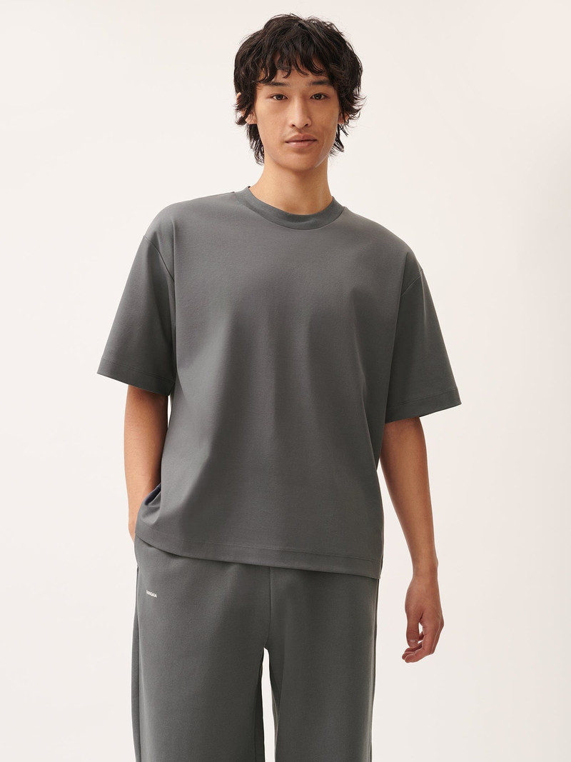 PANGAIA Mens DNA Oversized T-Shirt - Atmosphere Grey outlook