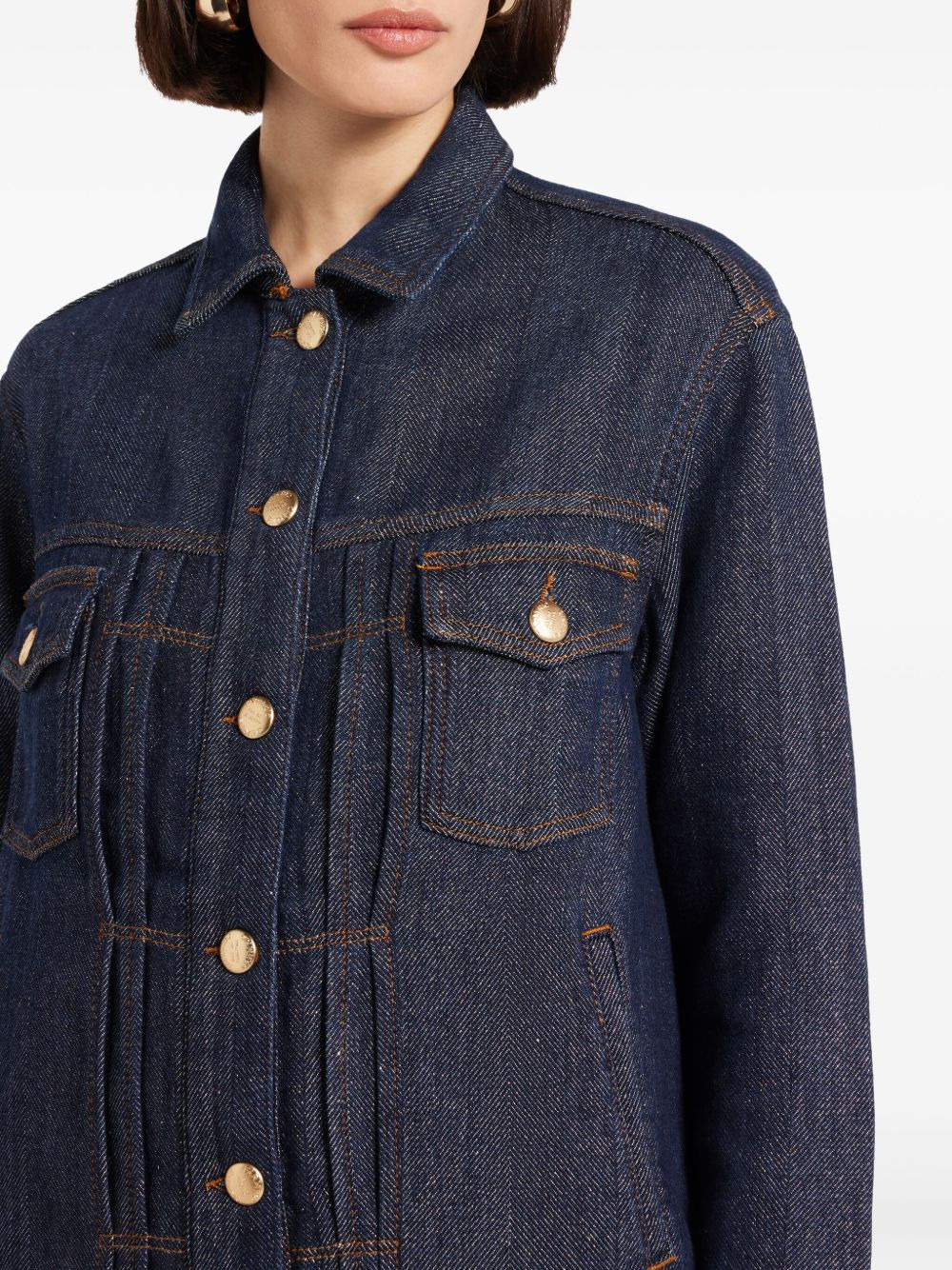 Shine denim jacket - 5