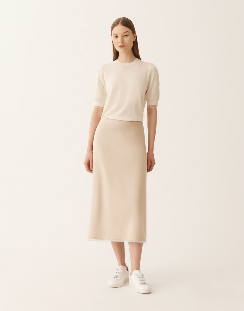 Midi skirt in techno tailoring 3