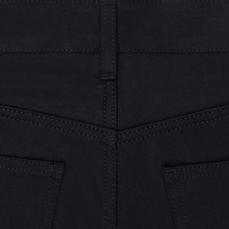 DYLAN FLARED JEANS IN PURE BLACK WASH DENIM 3