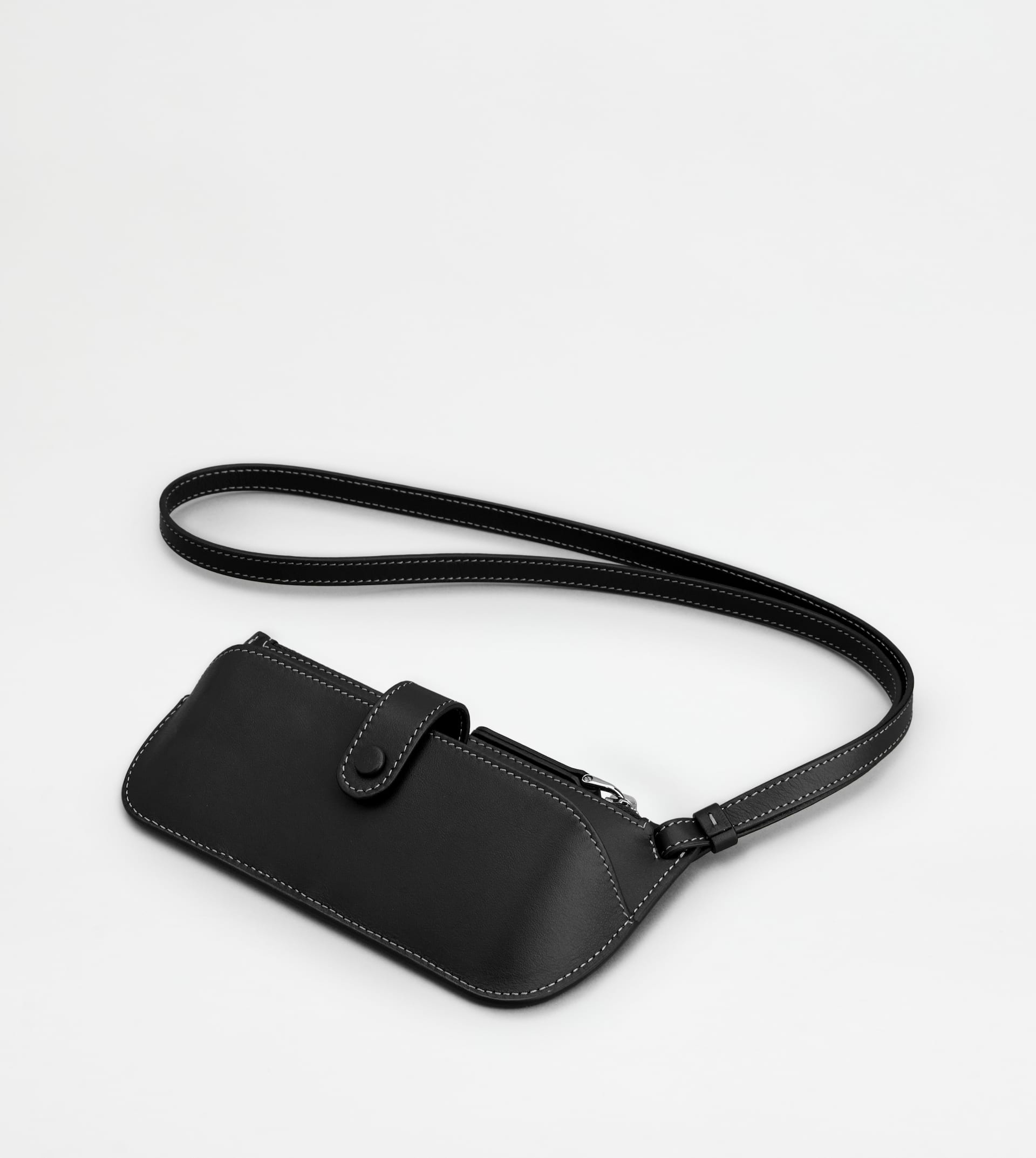 GLASSES CASE IN LEATHER - BLACK - 3