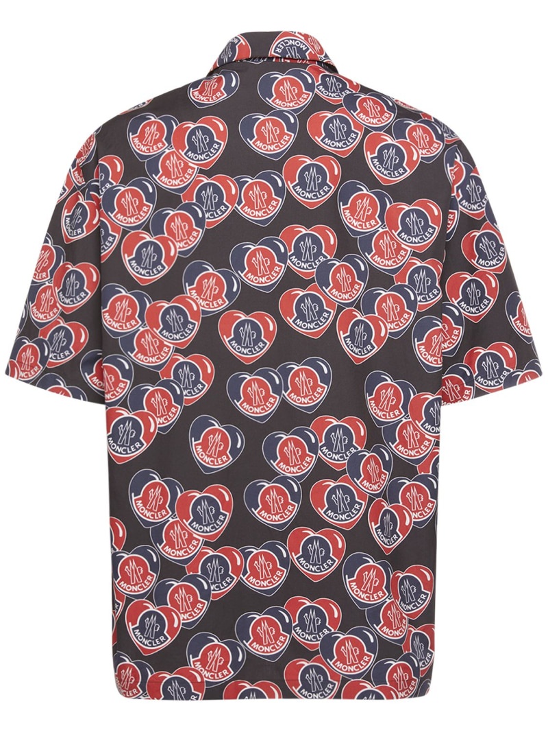 Heart printed cotton poplin shirt - 5