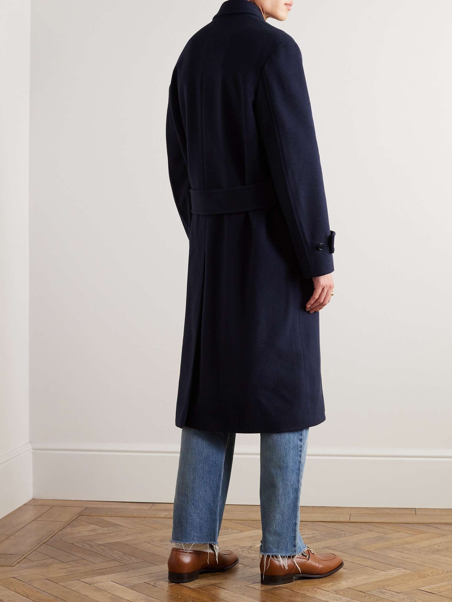 Double-Breasted Wool-Felt Coat - 4