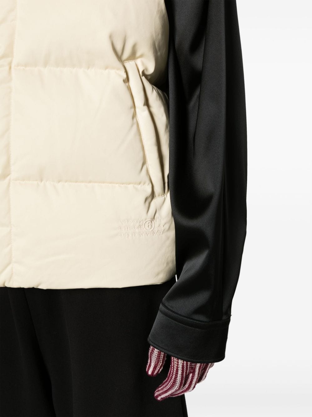 high-neck padded gilet - 5