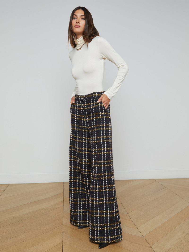 L'AGENCE Pilar Tweed Wide-Leg Pant outlook