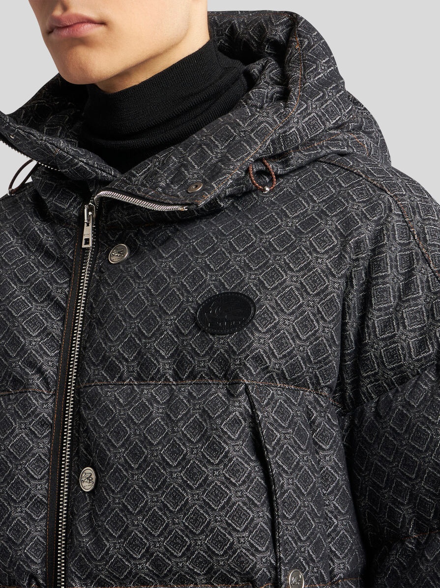 JACQUARD DENIM DOWN JACKET - 2